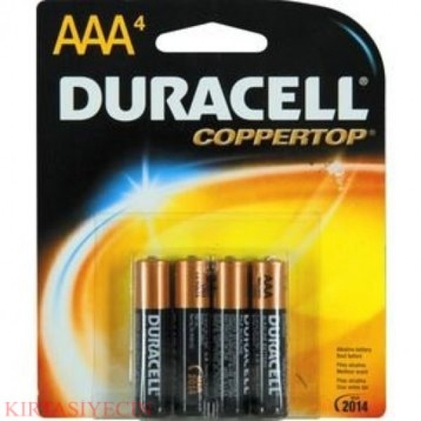 DURACELL İNCE KALEM PİL 4 LÜ AAA